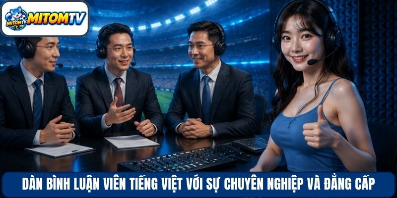 Dàn bình luận viên Tiếng Việt với sự chuyên nghiệp và đẳng cấp