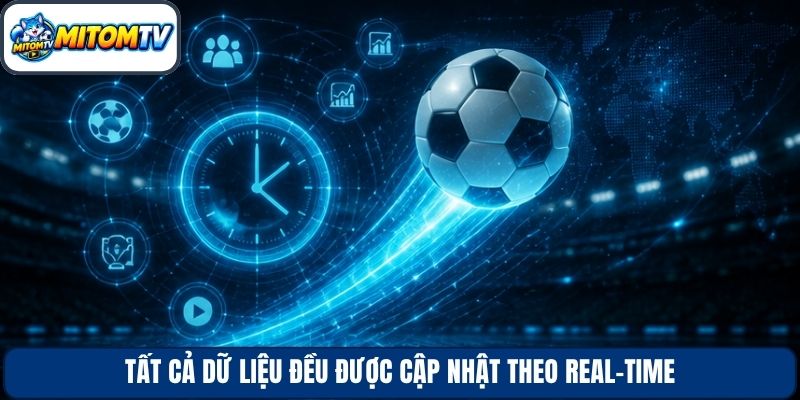 Tất cả dữ liệu đều được cập nhật theo real-time